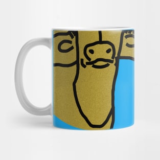 Gold Ox Face Mug